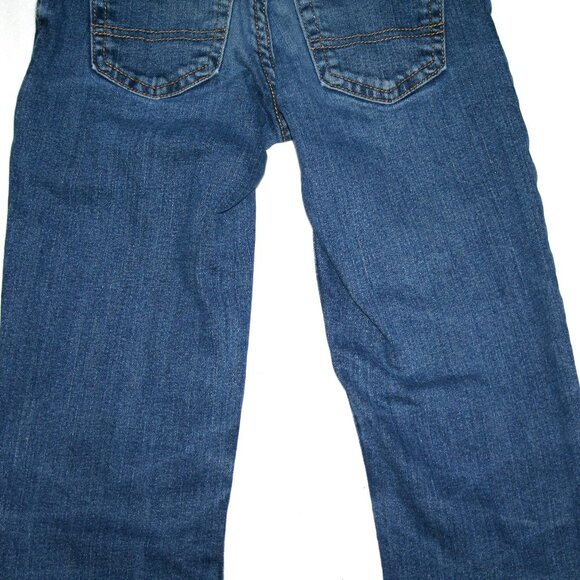 SIZE 8 SLIM KIDS DENIM BLUE JEANS BOYS RELAXED FIT ADJUSTABLE WAIST POCKETS EUC - Picture 12 of 14